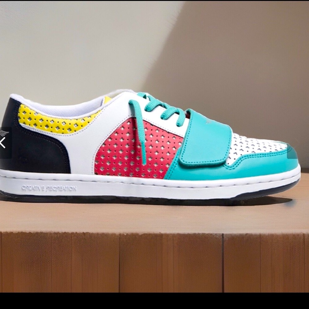 Creative Recreation Cesario Lo White Pink Turquoise Highlight Unisex Sneakers
